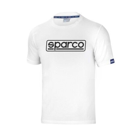 Maglia a Maniche Corte Uomo Sparco FRAME Bianco
