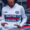 Felpa con Cappuccio Donna Sparco Martini Racing Bianco