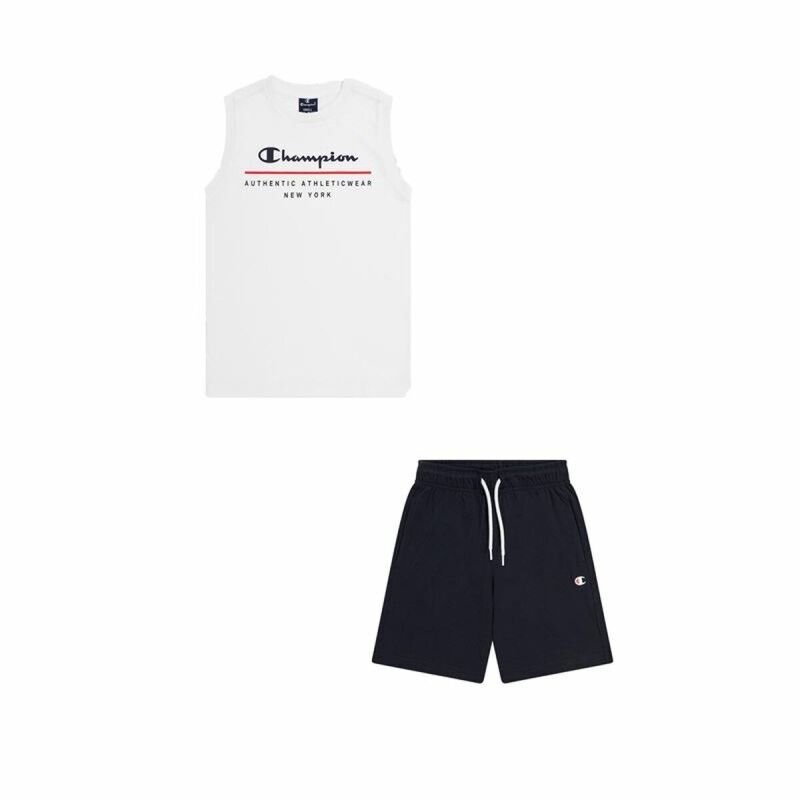 Completo Sportivo per Bambini Champion Essentials Bianco Completo Sportivo per Bambini Champion Essentials Bianco
