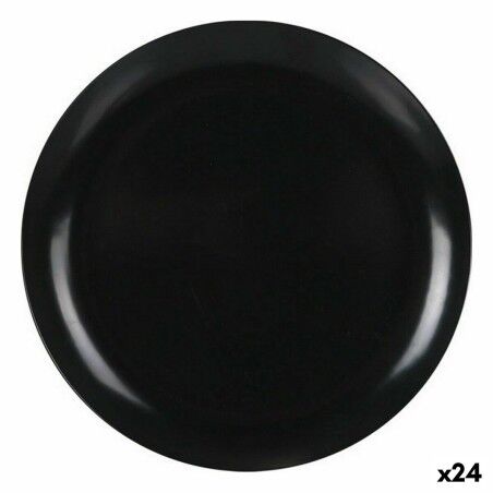 Piatto da Dolce La Mediterránea Melammina Antracite 20 cm (24 Unità)