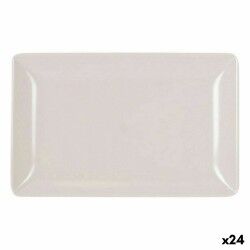 Vassoio per aperitivi La Mediterránea Melammina Bianco Brillante 20 x 13 x 2 cm (24 Unità)