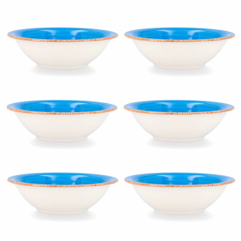 Ciotola per Aperitivi Quid Vita Azzurro Ceramica 6 Pezzi