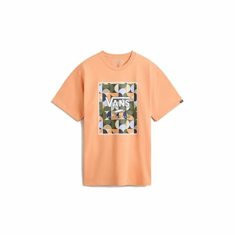 Maglia a Maniche Corte Uomo Vans VN0A5E7YD051 Arancio Maglia a Maniche Corte Uomo Vans VN0A5E7YD051 Arancio