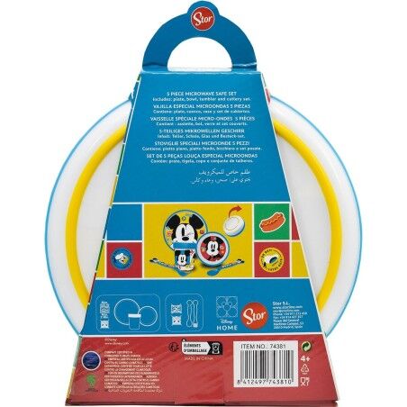 Set di Accessori per Bambini Mickey Mouse CZ11306 Plastica (5 Pezzi)