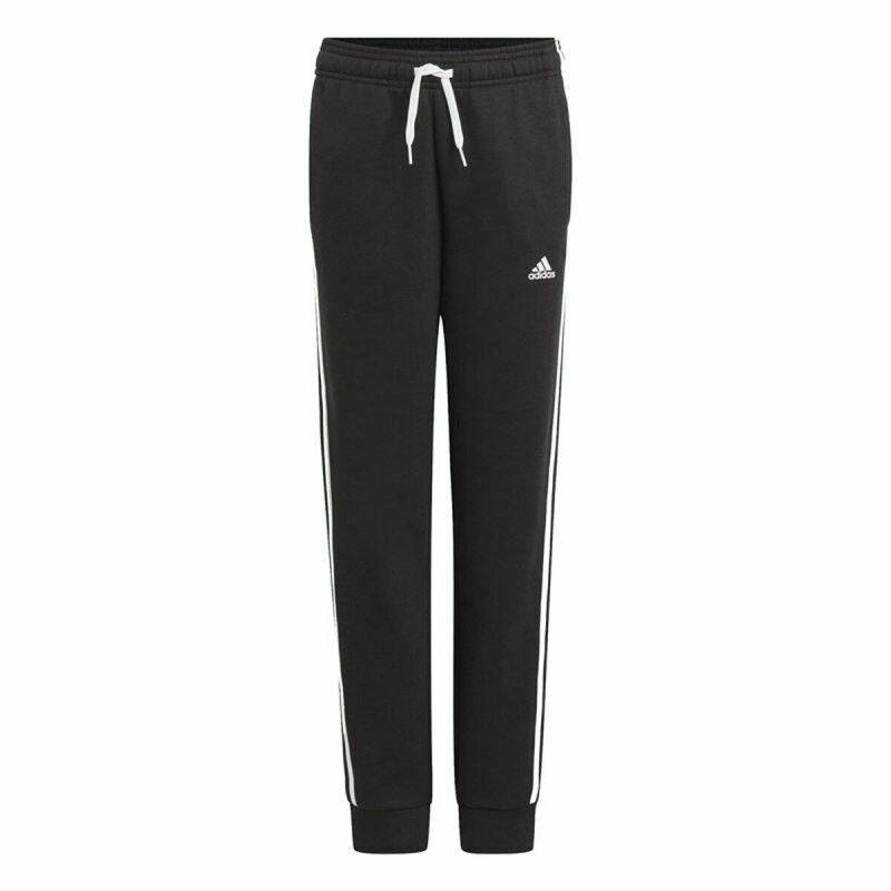 Pantalone di Tuta per Bambini Adidas Essentials 3 Ban Nero Pantalone di Tuta per Bambini Adidas Essentials 3 Ban Nero