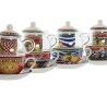 Teiera Home ESPRIT Giallo Rosso Cristallo Porcellana 1 L (4 Unità)