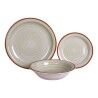 Set di Stoviglie Home ESPRIT Azzurro Verde Multicolore Rosa Ambra Gres 26,5 x 26,5 x 3 cm 27,5 x 27,5 x 3 cm 18 Pezzi