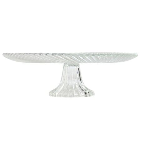 Piatto da pranzo Home ESPRIT Trasparente Cristallo 31 x 31 x 9,5 cm