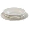 Servizio di Piatti Home ESPRIT Bianco Porcellana Righe 27 x 27 x 2 cm 18 Pezzi