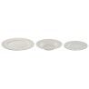 Servizio di Piatti Home ESPRIT Bianco Porcellana Righe 27 x 27 x 2 cm 18 Pezzi