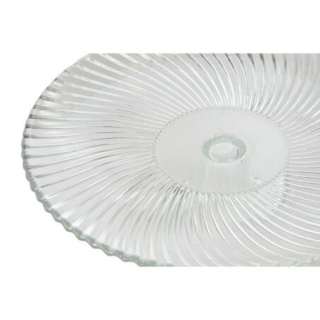 Piatto da pranzo Home ESPRIT Trasparente Cristallo 26 x 26 x 8 cm