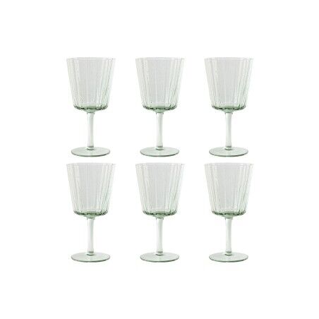Set di Bicchieri Home ESPRIT Verde Cristallo 285 ml 8,4 x 8,4 x 16,4 cm (6 Unità)