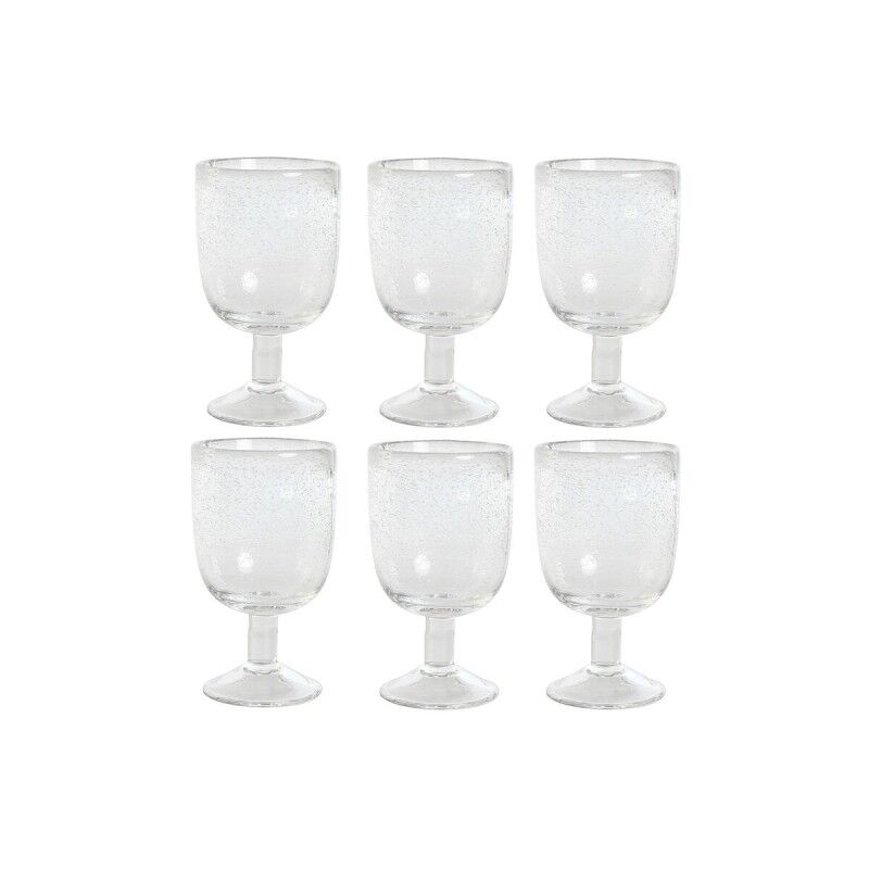 Set di Bicchieri Home ESPRIT Trasparente Cristallo 300 ml 8 x 8 x 14 cm (6 Unità)
