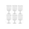 Set di Bicchieri Home ESPRIT Trasparente Cristallo 300 ml 8 x 8 x 14 cm (6 Unità)