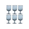 Set di Bicchieri Home ESPRIT Azzurro Cristallo 300 ml 8 x 8 x 14 cm (6 Unità)