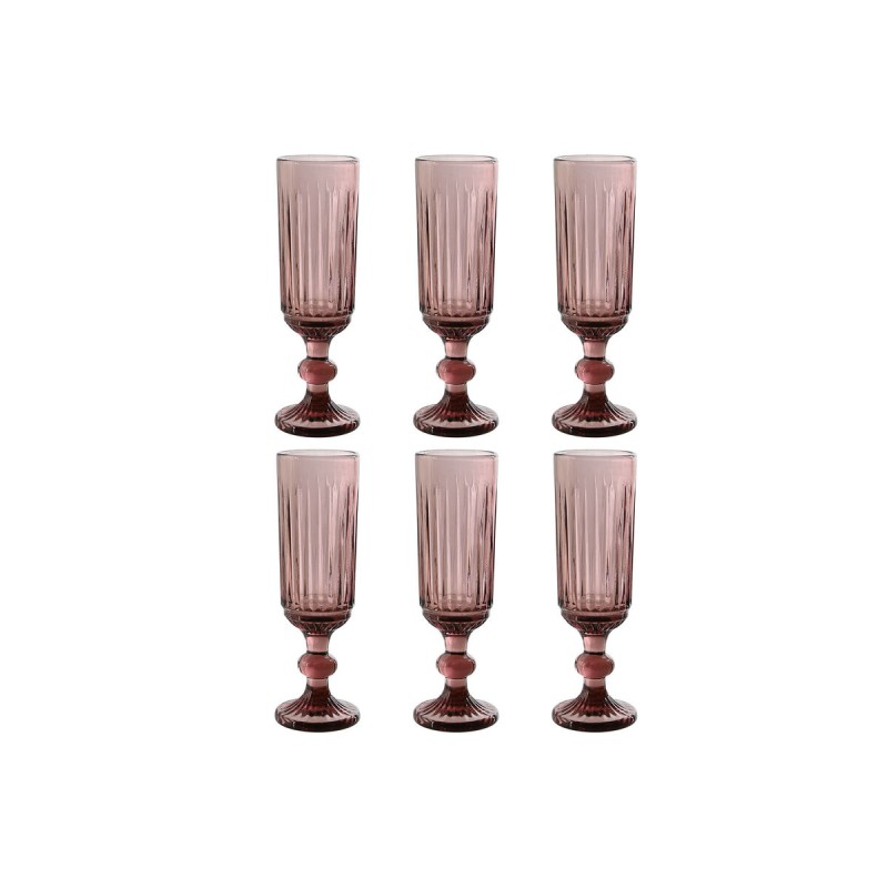 Set di Bicchieri Home ESPRIT Rosa Cristallo 6 x 6 x 18,4 cm (6 Unità) Set di Bicchieri Home ESPRIT Rosa Cristallo 6 x 6 x 18,4 cm (6 Unità)