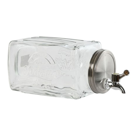 Dispenser di Acqua Home ESPRIT Trasparente Metallo Cristallo 13 x 13,5 x 32,5 cm