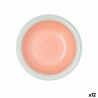 Piatto Fondo Quid Kaleido Verde Corallo Ceramica Ø 21,5 cm (12 Unità)