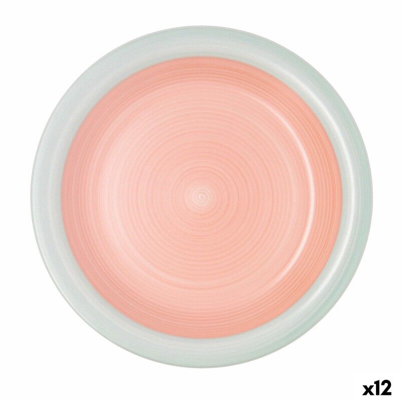Piatto da pranzo Quid Kaleido Verde Corallo Ceramica Ø 27 cm (12 Unità) Piatto da pranzo Quid Kaleido Verde Corallo Ceramica Ø 27 cm (12 Unità)
