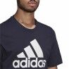 Maglia a Maniche Corte Uomo  Essentials Big Logo  Adidas Legend Ink  Azzurro