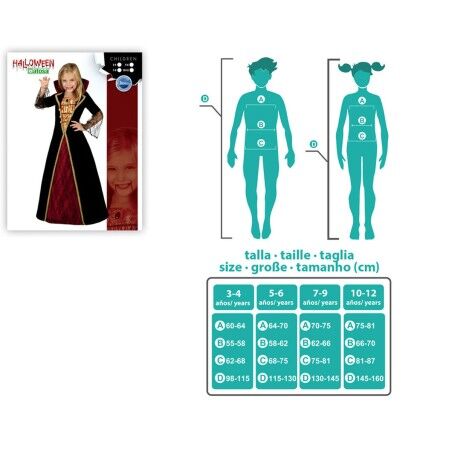 Costume per Bambini VAMPIRESA (Ricondizionati A)
