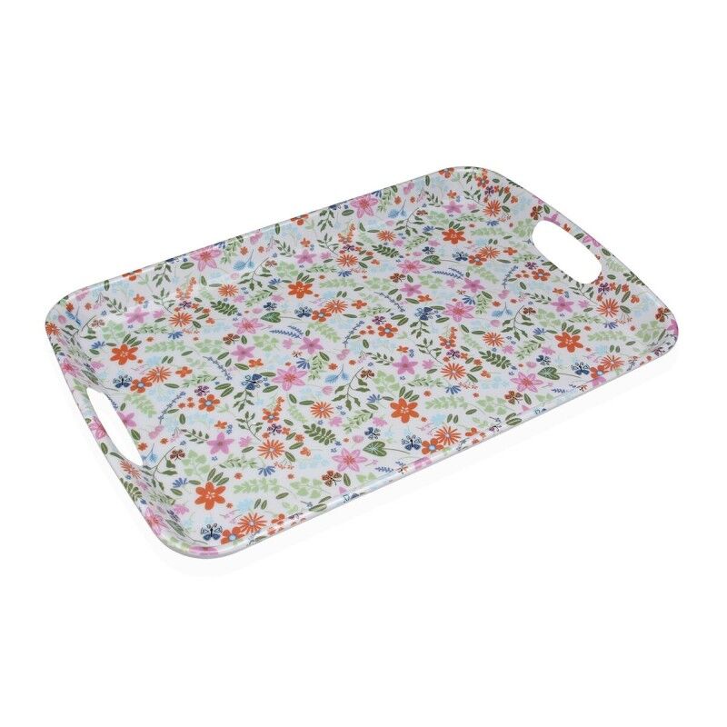 Vassoio Versa Melammina 31 x 3 x 46,2 cm Fiori Vassoio Versa Melammina 31 x 3 x 46,2 cm Fiori