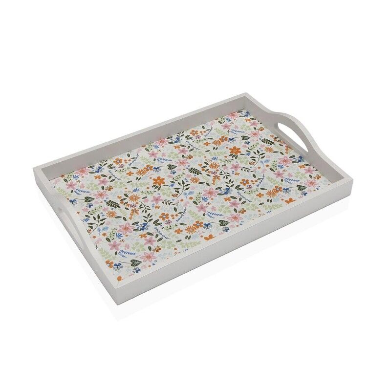 Vassoio Versa Legno MDF 24 x 4,5 x 34 cm Fiori