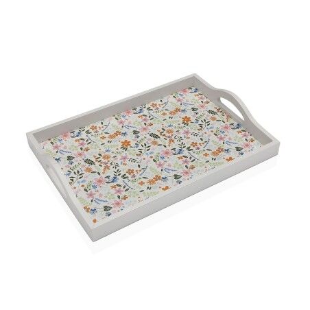 Vassoio Versa Legno MDF 24 x 4,5 x 34 cm Fiori
