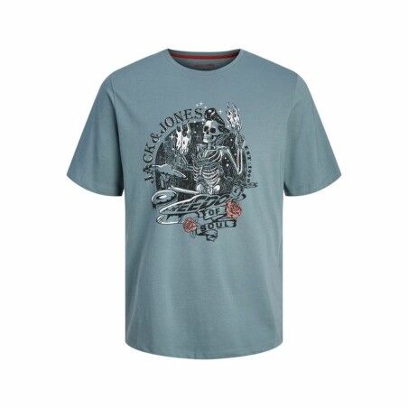 Maglia a Maniche Corte Uomo Jack & Jones Azzurro