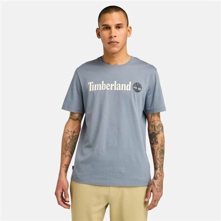 Maglia a Maniche Corte Uomo Timberland Kennebec River Linear Logo