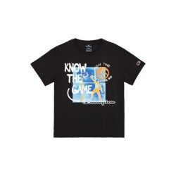 Maglia Sportiva a Maniche Corte Champion Nero