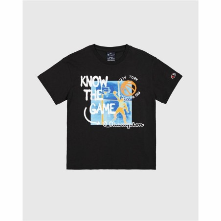 Maglia Sportiva a Maniche Corte Champion Nero