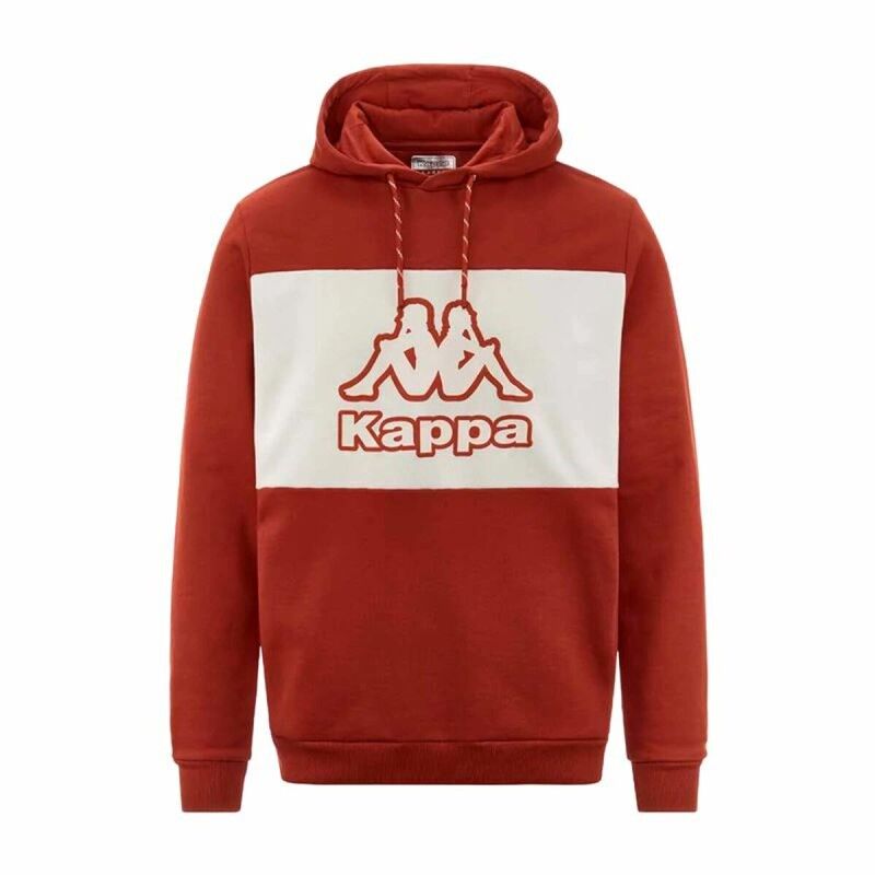 Felpa con Cappuccio Uomo Kappa Ferti Swt Rosso Felpa con Cappuccio Uomo Kappa Ferti Swt Rosso