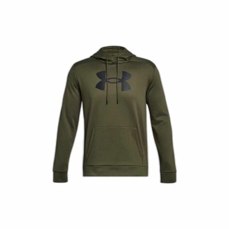 Felpa con Cappuccio Uomo Under Armour Fleece Big Logo Oliva Felpa con Cappuccio Uomo Under Armour Fleece Big Logo Oliva