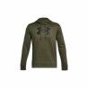 Felpa con Cappuccio Uomo Under Armour Fleece Big Logo Oliva