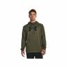 Felpa con Cappuccio Uomo Under Armour Fleece Big Logo Oliva