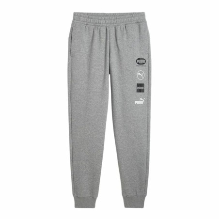 Pantalone di Tuta per Adulti Puma Power Graphic Sweatpants Grigio Uomo