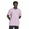 Maglia a Maniche Corte Uomo Adidas Essentials Feelvivid Drop Lavanda