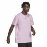 Maglia a Maniche Corte Uomo Adidas Essentials Feelvivid Drop Lavanda