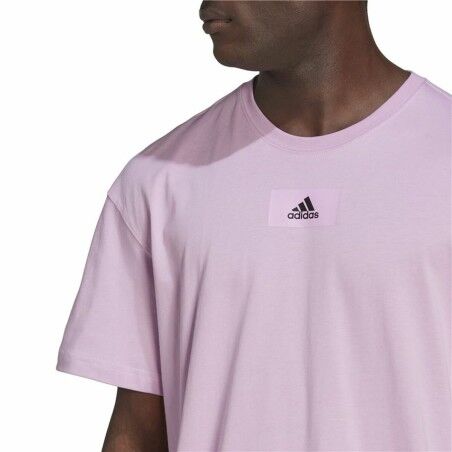 Maglia a Maniche Corte Uomo Adidas Essentials Feelvivid Drop Lavanda