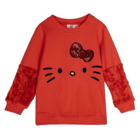 Felpa senza Cappuccio Hello Kitty Rosso