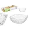 Set di Ciotole Vivalto TP70165BK/BH Trasparente Vetro 20 x 20 x 8 cm 10,3 x 10,3 x 5,5 cm (4 Unità)