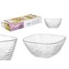 Set di Ciotole Vivalto TP70165L/BH Trasparente Vetro 20 x 20 x 8 cm 10,3 x 10,3 x 5,5 cm (4 Unità)