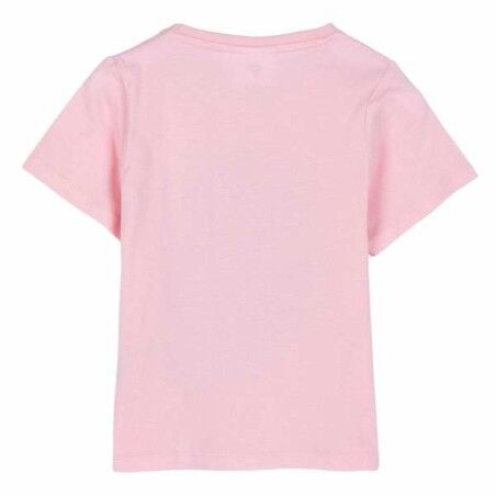 Maglia a Maniche Corte per Bambini The Paw Patrol Bianco Rosa