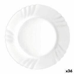 Piatto da pranzo Bormioli Rocco Ebro Bianco Vetro (36 Unità)