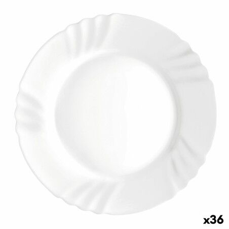 Piatto da pranzo Bormioli Rocco Ebro Bianco Vetro (36 Unità)