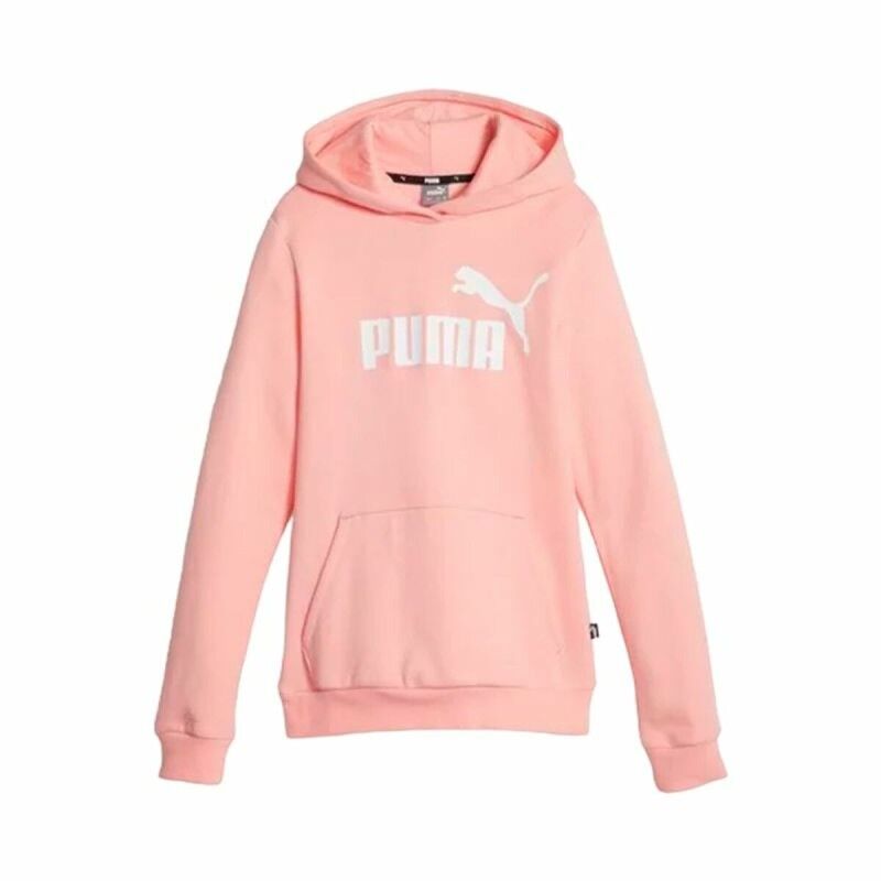 Felpa per Bambini Puma Ess Logo Fl Salmone Felpa per Bambini Puma Ess Logo Fl Salmone