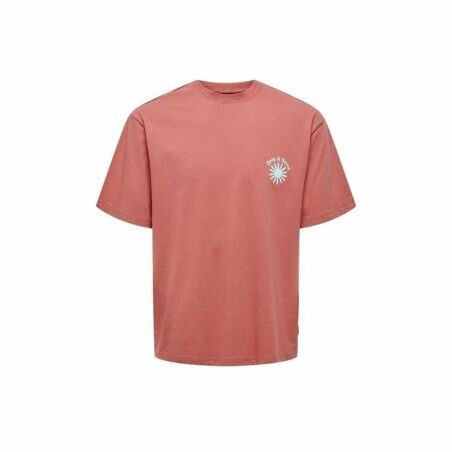 Maglia a Maniche Corte Uomo Only & Sons Onskasen Rlx Salmone