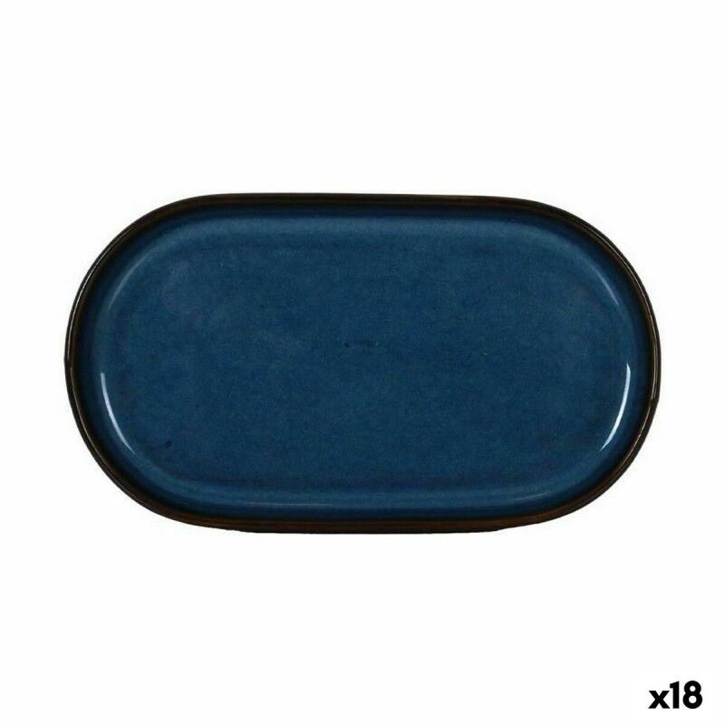 Vassoio per aperitivi La Mediterránea Chester Azzurro Ovale 20 x 11 x 1,5 cm (18 Unità) Vassoio per aperitivi La Mediterránea Chester Azzurro Ovale 20 x 11 x 1,5 cm (18 Unità)