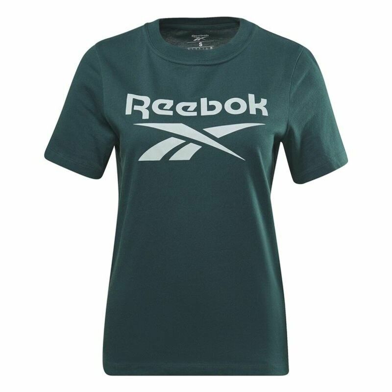 Maglia a Maniche Corte Donna Reebok Identity Ciano Maglia a Maniche Corte Donna Reebok Identity Ciano
